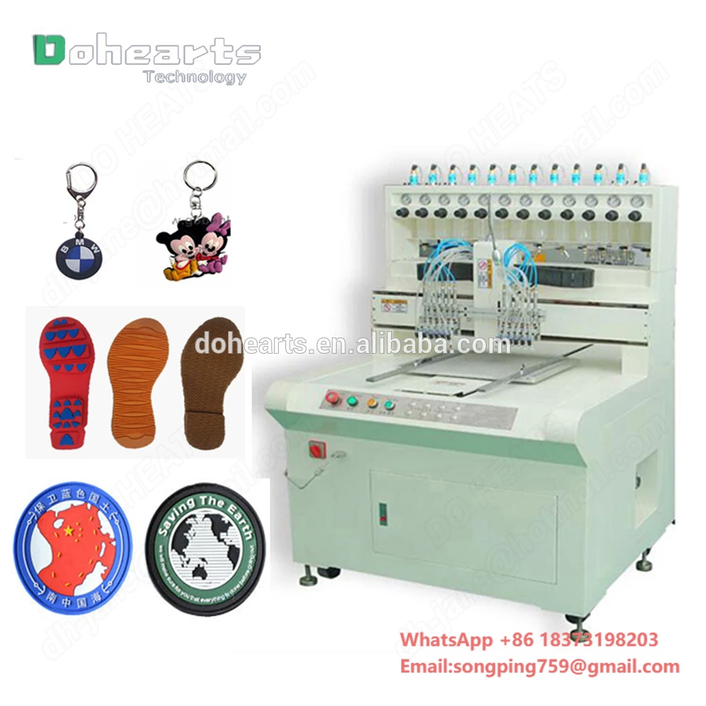 

12 Colors Soft Rubber Pvc Logo/label Dispensing Making Machine