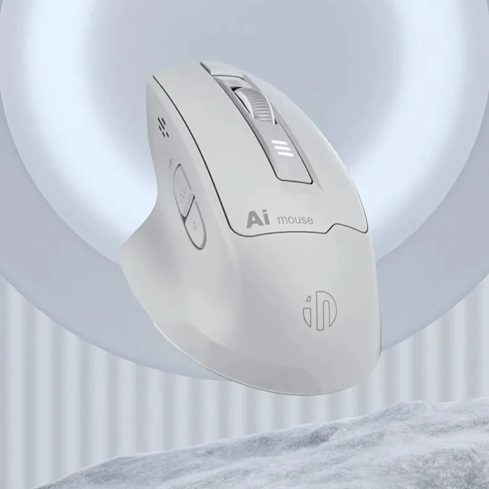 INPHIC S6 AI Voice Mouse Silent Intelligent Dual-Mode Wireless Ergonomics Voice Controlled Typing Office Mouse PC Accessories