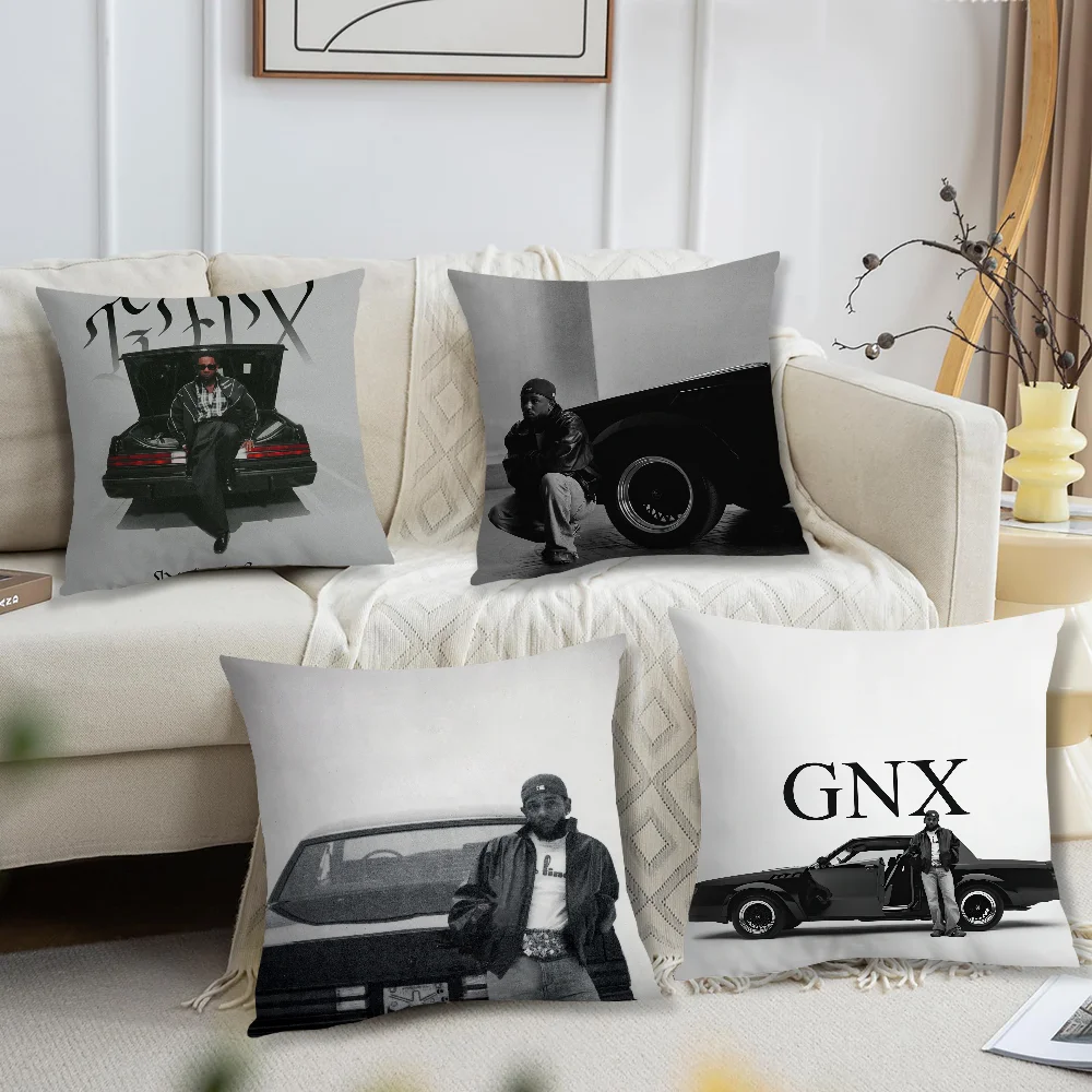 Rapper K-Kendrick Lamar GNX Pillow Case Living Room Sofa Cushion Cover Suitable For Home Bedroom Room Decoration