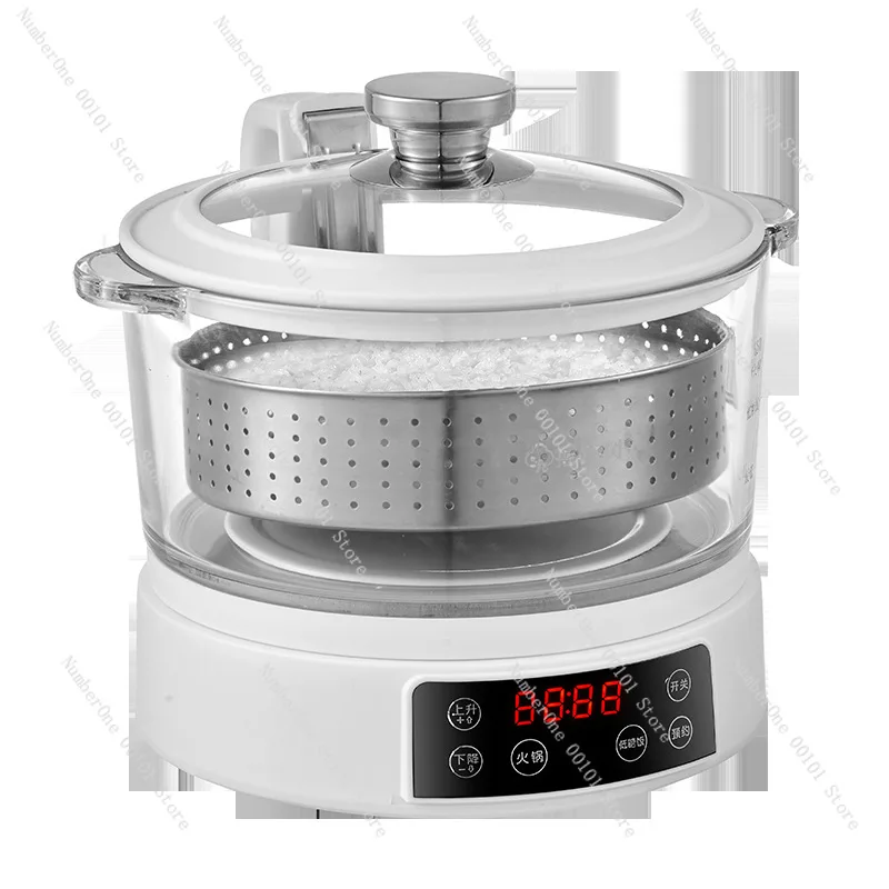 Rice cooker household 3-4 people,  automatic rice drain pot filter sugar rice steamer