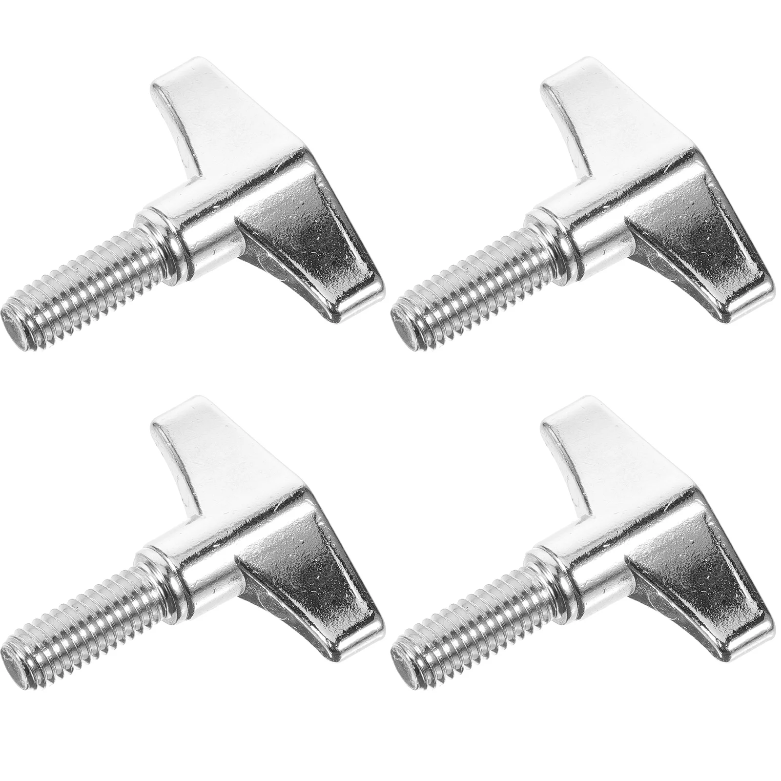 4 Pcs Nut Jazz Drum Stand Top Wire Cymbal Hand Button Butterfly Screw Knob 4-piece Set Wing for Metal Tools