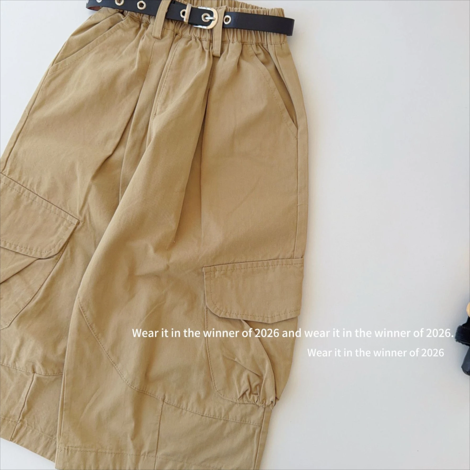 Girls Pants 2026 Spring and Autumn New Children's Clothing Korean Style Girl Baby Retro Casual Overalls Wide Leg Pants