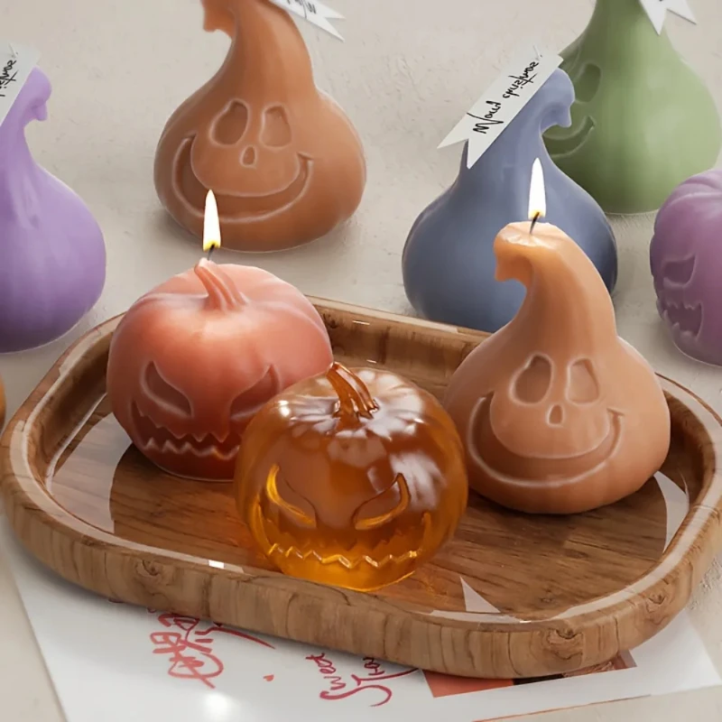 

Angry Smile Тыква Свеча Силиконовая Форма 1-2 шт. DIY Ароматические Свечи Наборы Растение Смола Формы День Благодарения Гипсовый Декор Подарки