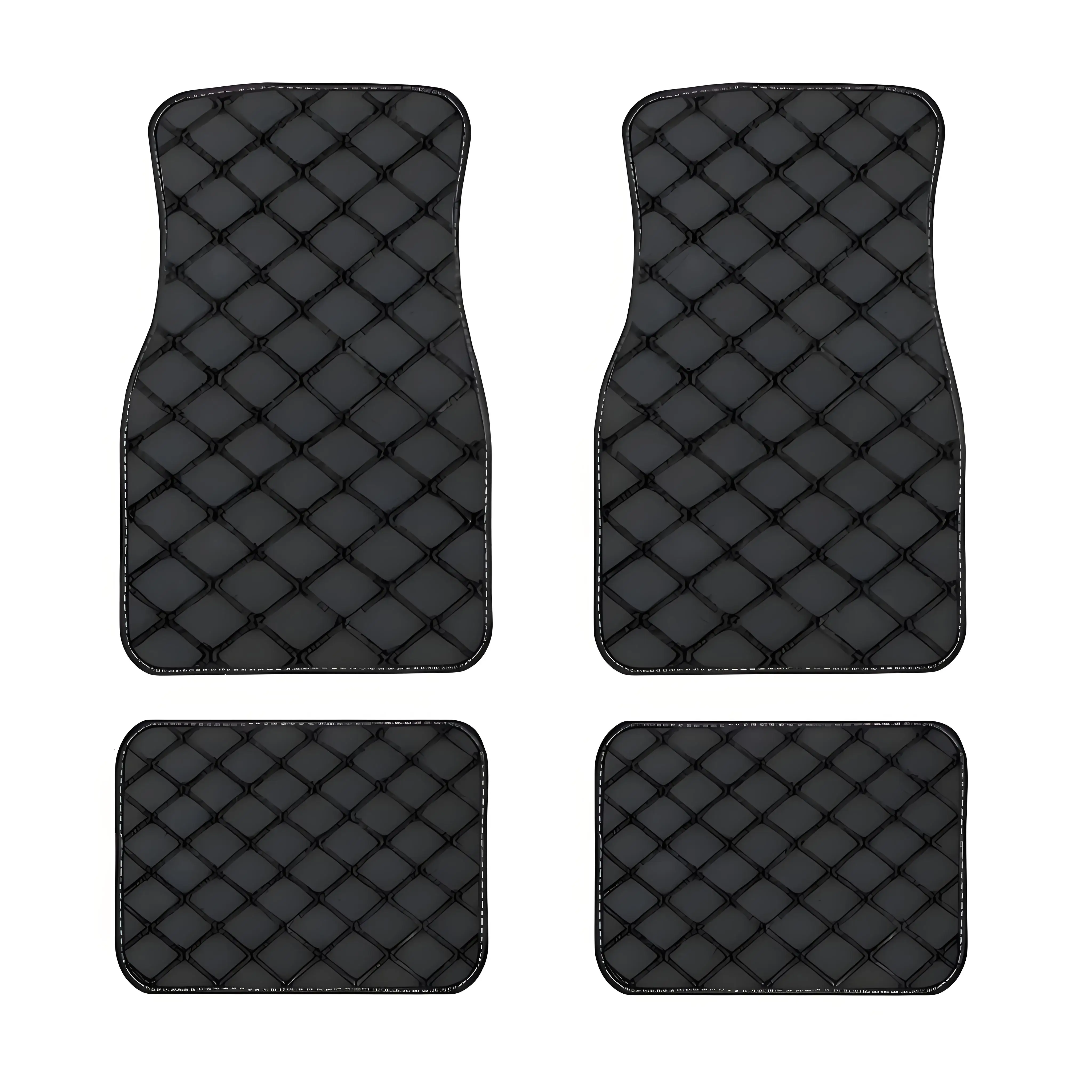 

Car Carpet Floor Mat Set Waterproof Auto Foot Pad Protector Car Accessories Front Rear Mat Anti-Slip Interior Replacement Parts