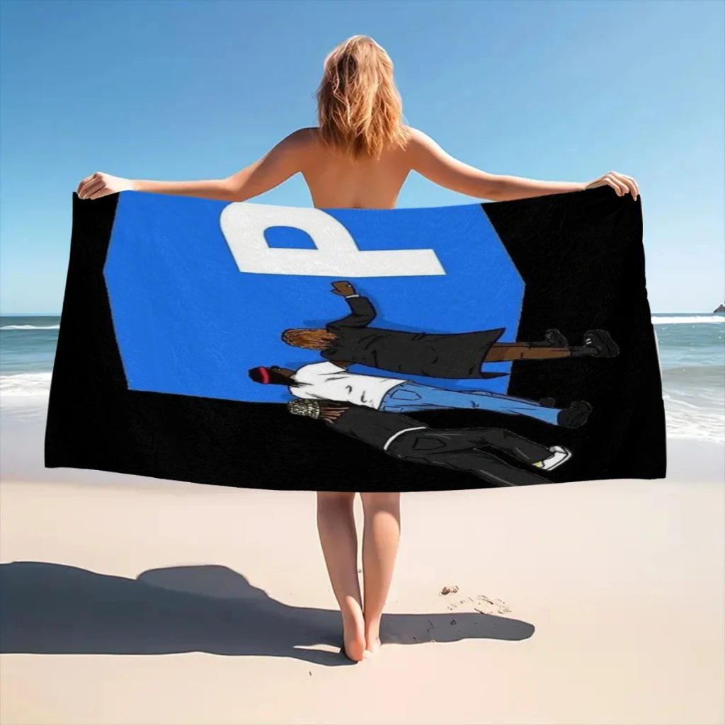 Pushin P Gunna Future Young Thug DS4EVER Drip Season Fan Art Beach Towel  Poncho Bathing Towels Cover-ups Quick Dry Sand Free