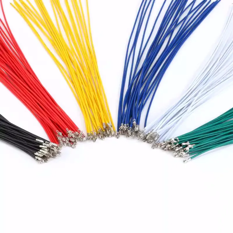 50pcs XH2.54 terminal wire white/black/red/yellow/blue/green single head compression reed electronic/connecting wire 20CM