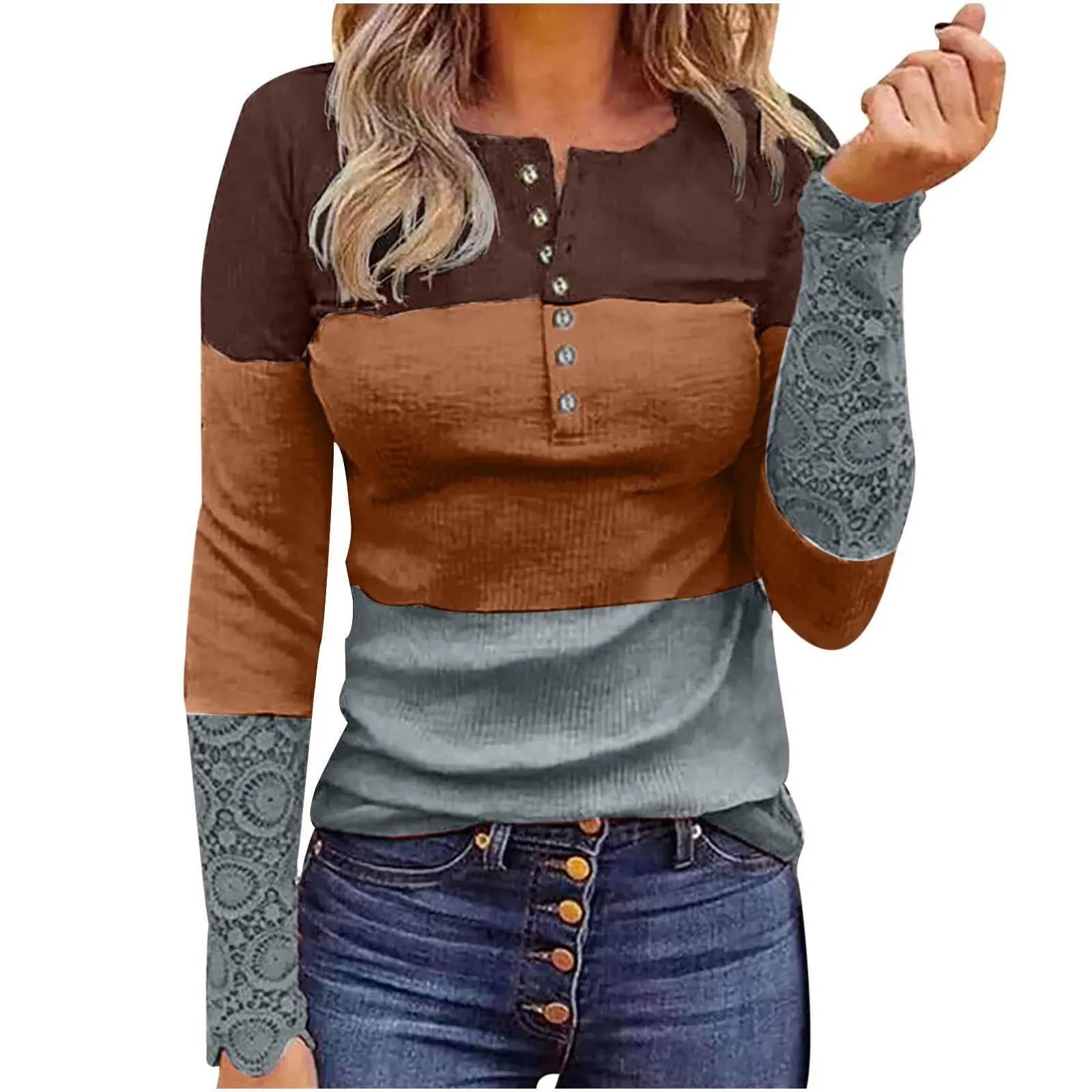 Autunno inverno donna O collo Casual manica corta Casual confortevole t-shirt con stampa allentata Top 2023