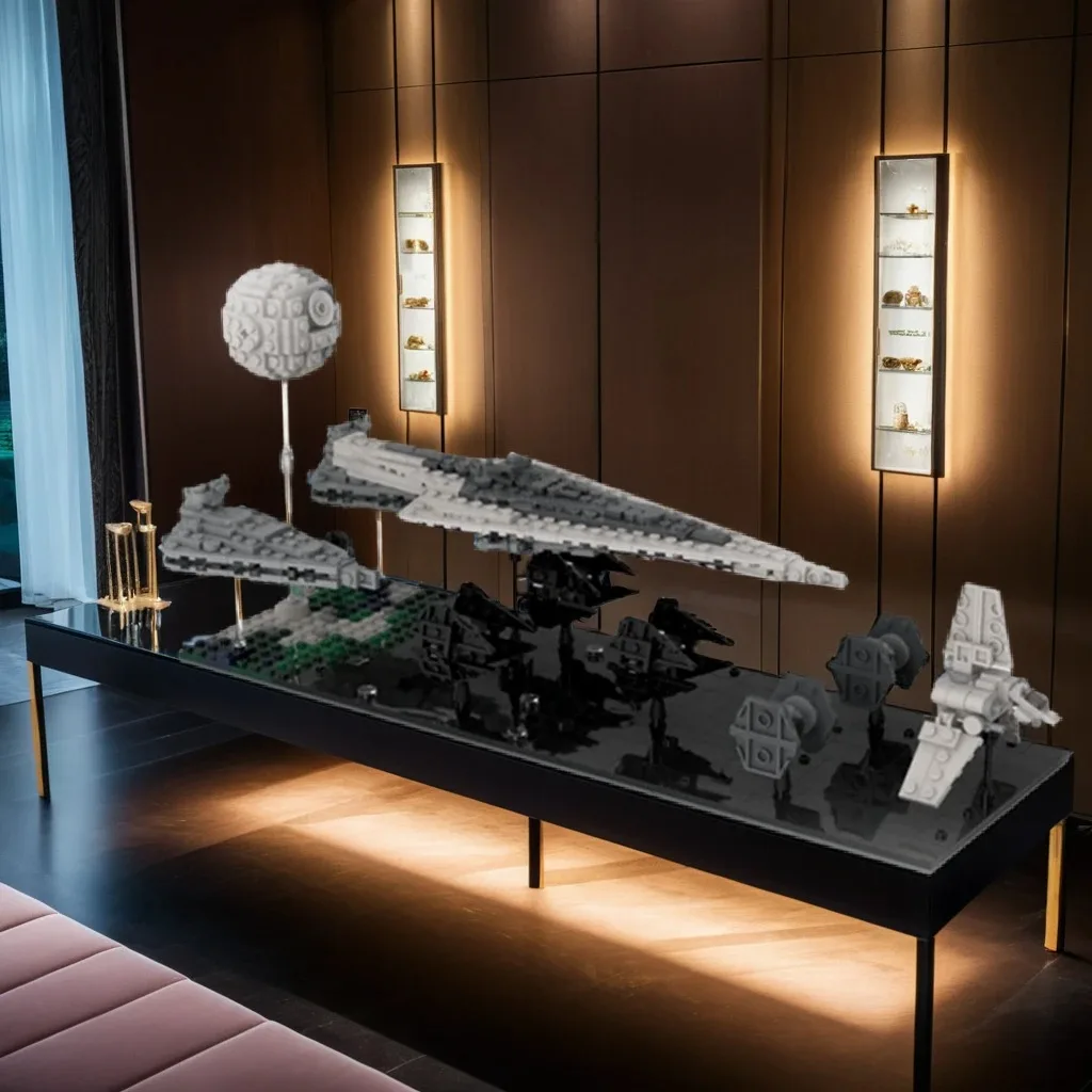 

892 шт. MOC Star BatterStar Fleet Episode 6, открытие Императорского Звездного Флота, модель «сделай сам», строительные блоки, игрушки на день рождения, подарок