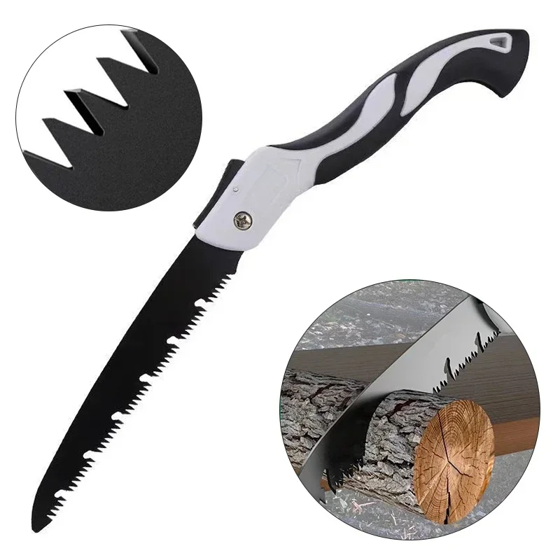 Tree Pruner Folding Hand Saw Multifunctional Outdoor Logging Saw Woodworking Folding Portable Saw Suitable for Garden Tools