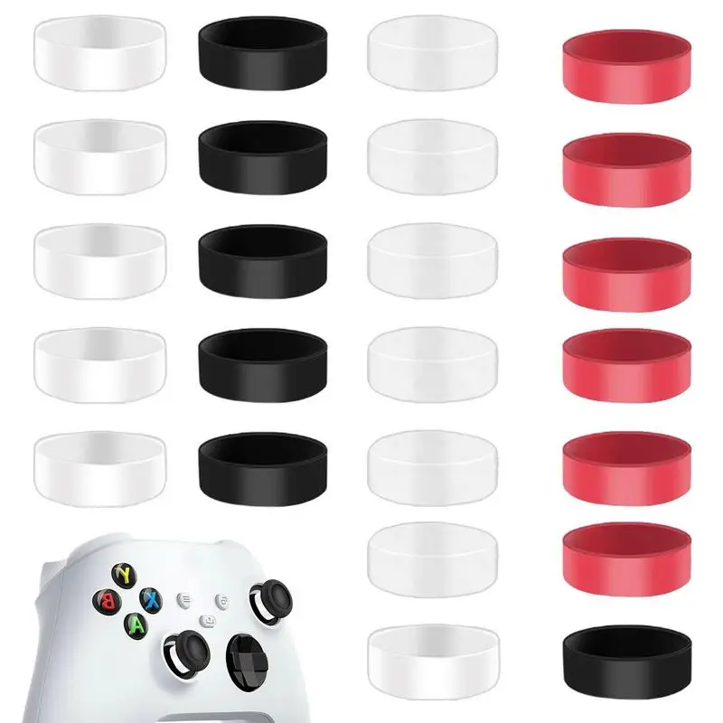 24pcs Game Joystick Protectors Silicone Elastic Joystick Protective Rings For Steam Deck Switch Increase Control Prevent Scratch