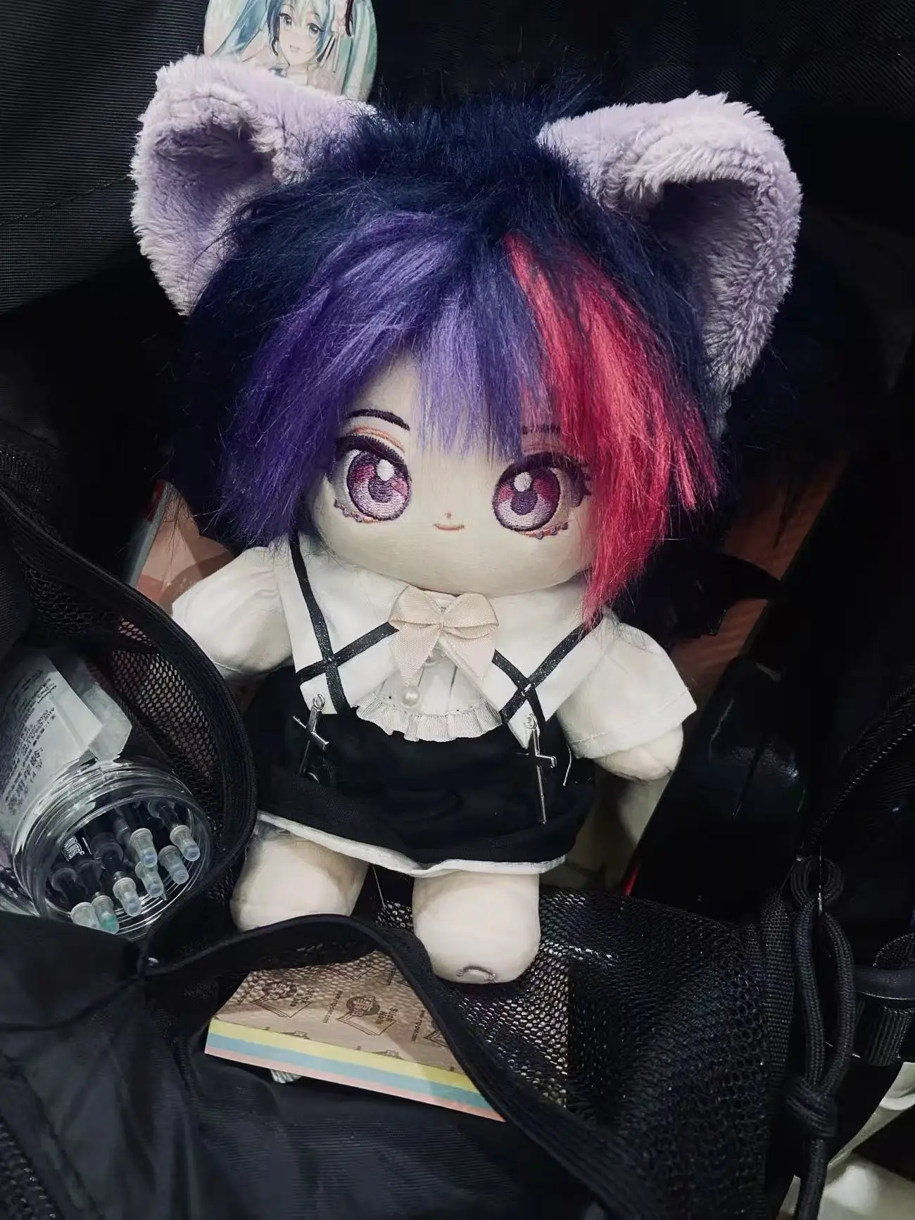 Boneca de Pelúcia Anime de 20cm com Bordado de Estrela, Figura de Menina Loli com Roupas de Desenho Animado, Brinquedo de Cosplay para Crianças