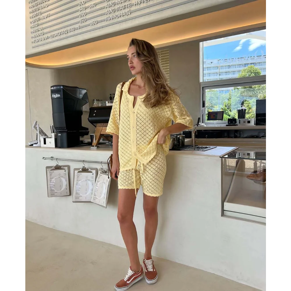 

Новинка 2025, вязаный комплект с цветочным принтом, юбка, разноцветный кардиган, серия, юбка с пряжкой, универсальный комплект, пляжное бикини, толстовка с капюшоном, лето