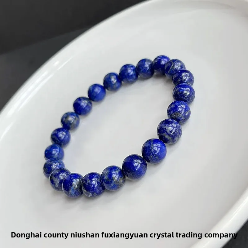 Afghan Lapis Lazulein Beads Bracelet Natural Crystal Fashion Men and Women Light Good Luxury Lucky Hand String Advanced Jewelry