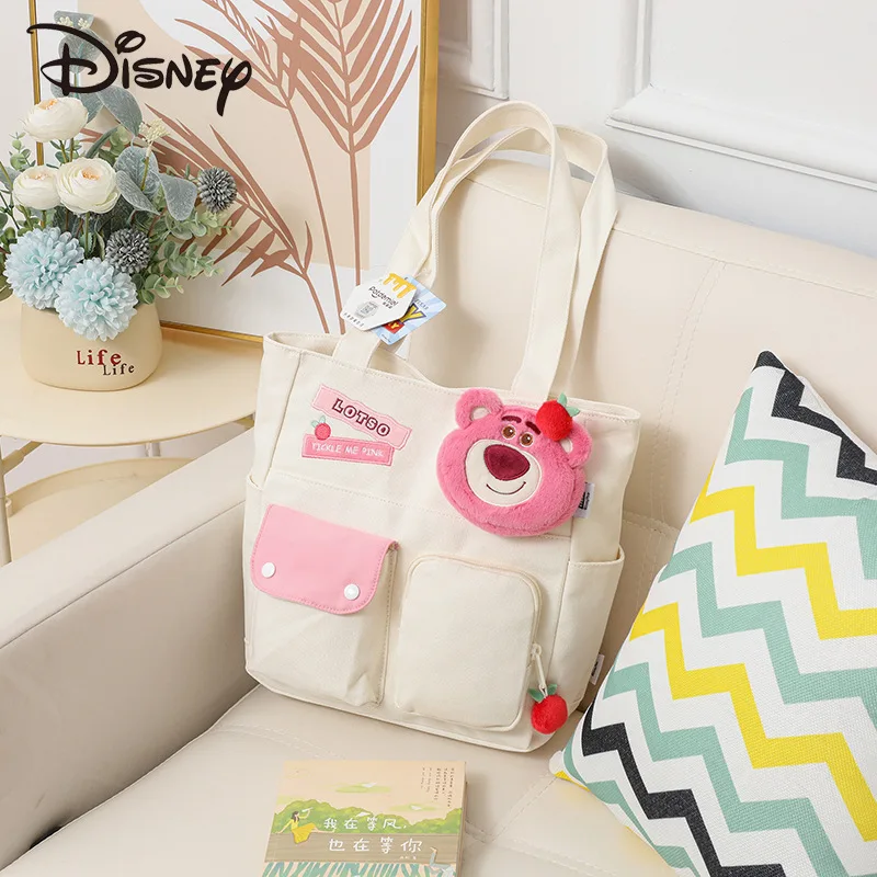 Disney New Cute Canvas Bag Women's Handbag Shoulder Bag Female Japanese Harajuku Diagonal Crossbody Bags for Girl Pouch