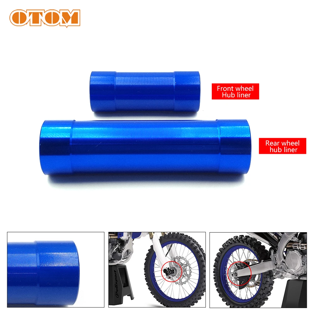 OTOM Motorcycle Front Rear Wheel Spacer Liner Tube Bearing Axle Hub Release Adapter Converter 7075 Alloy For YAMAHA YZF WRF 250