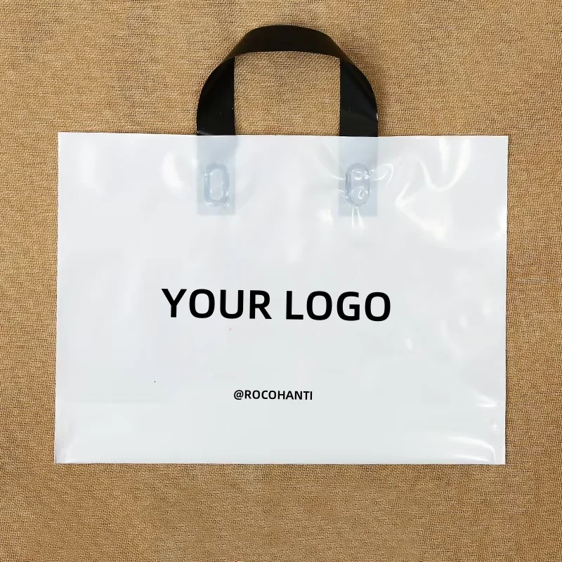 

100pcs LDPE Gift Shop Carry Reusable Eco-friendly Shopping Plastic Bag with Handle
