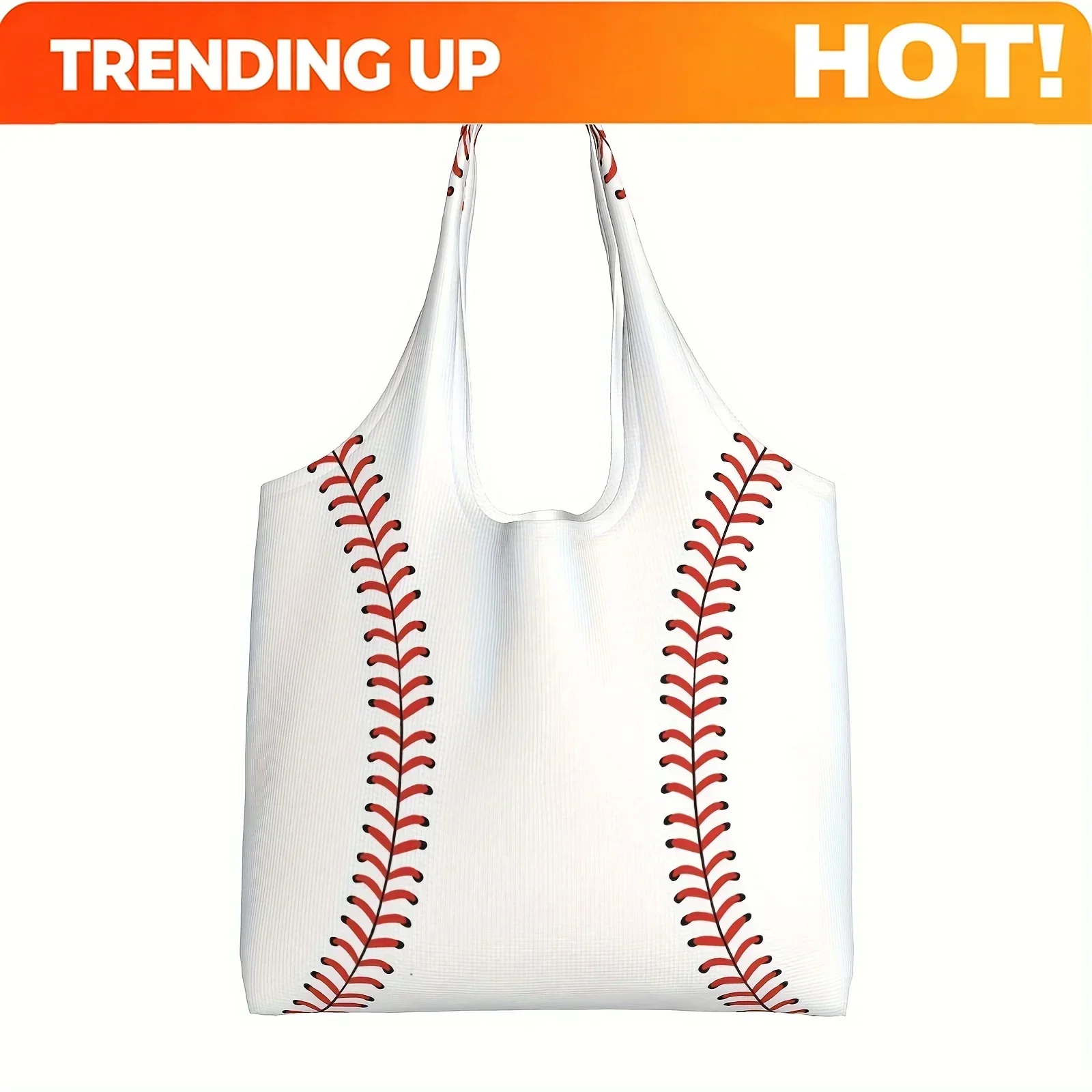 Custom Woman Baseball Tote Handbag Large Oversize Casual Canvas Sports Mom Beach Bag Travel Bag Canvas Gift Tote Bag