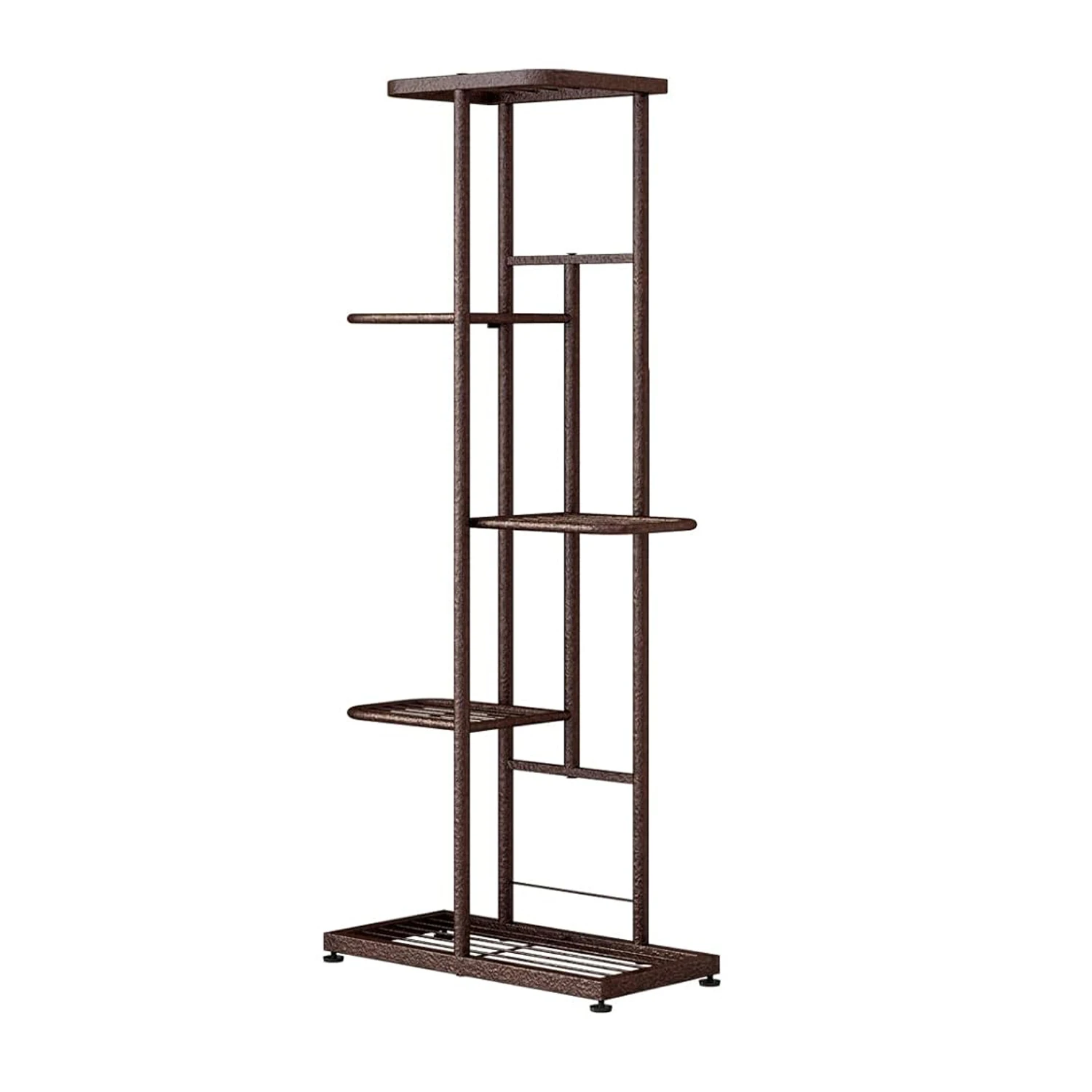 5 الطبقة حامل النبات حامل وعاء الزهور المعدني الرف 6 الأواني رف شاشة لحديقة شرفة غرفة المعيشة رفوف التخزين الزخرفية #2