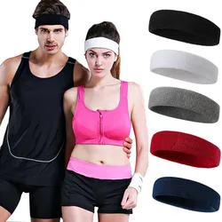 Pure Color Sports Headband Running Headwear Sweat-Absorbent Headband Basketball Antiperspirant Belt Fitness Sweat Guide Belt