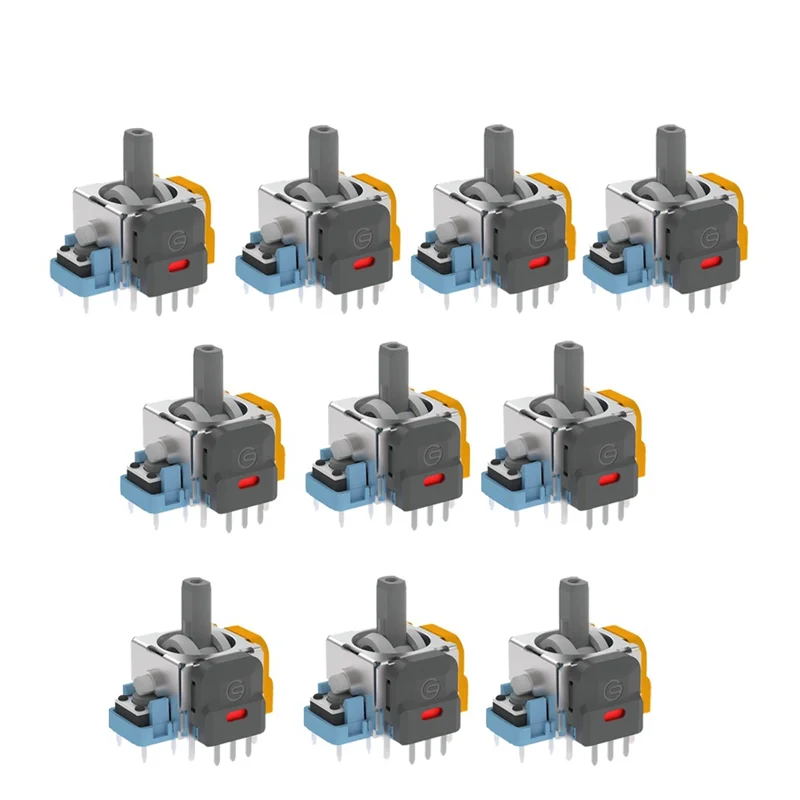 AM-10PCS 4Th Gen Hall عصا التحكم الكهرومغناطيسية لوحدة التحكم في ألعاب PS4 عالية الدقة عصا التحكم القابلة للتعديل لعصا التحكم GINFULL