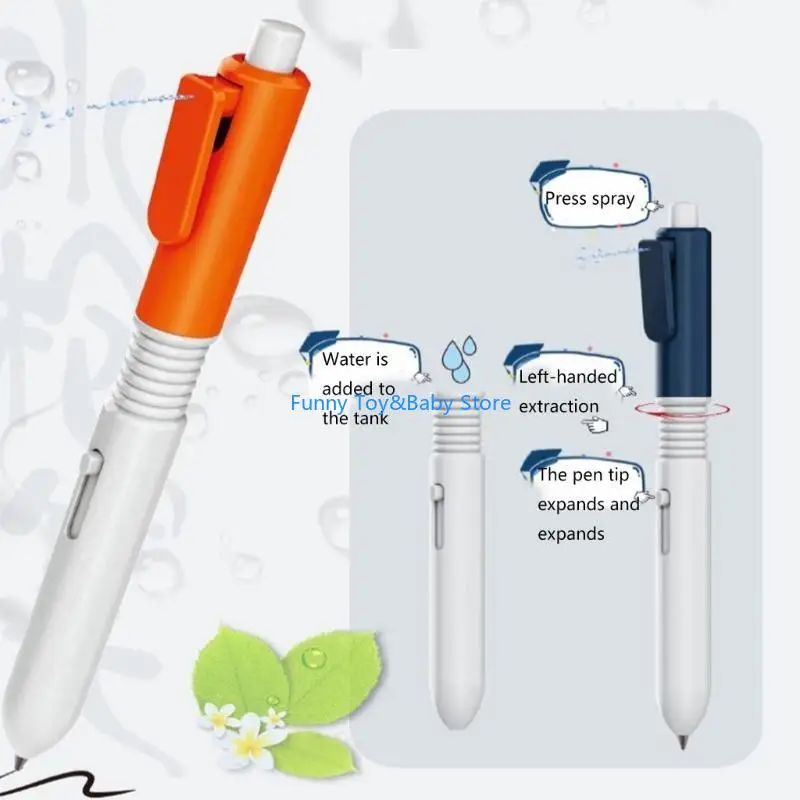C90B Novelty Trick Pen Water Squirting Prank Pen Fun Spoof Toy Party Activity Supply