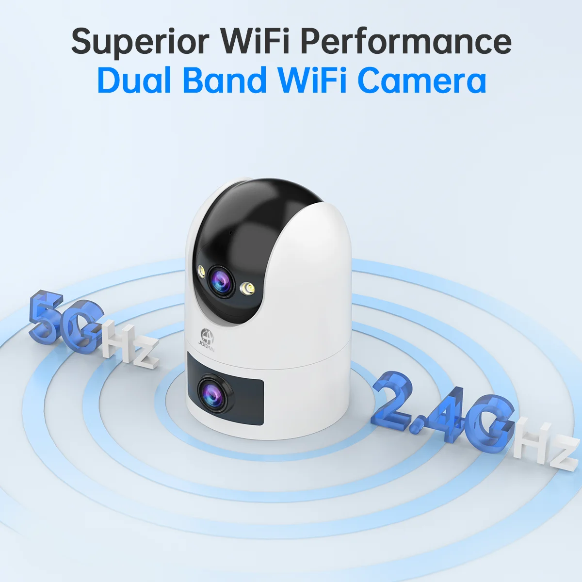 Jooan 4K HD Wifi Camera Outdoor Dual Lens Dual Screen PTZ IP Camera AI Tracking Security Protection Video Surveillance