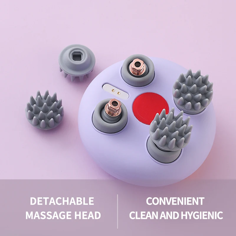 Electric Head Scalp Massager Machine Waterproof Handheld Head Vibration Scalp Massager