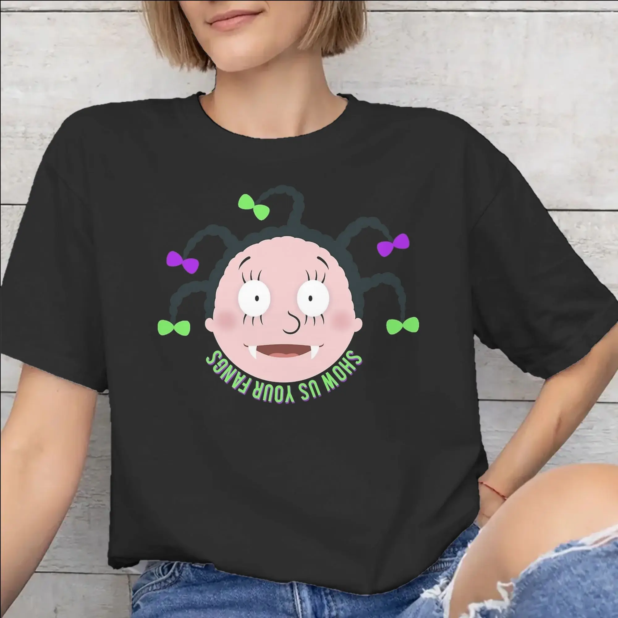Mona The Vampire Anime Tee Shirt for Men Women Fashion T Shirts  100% Cotton Clothing