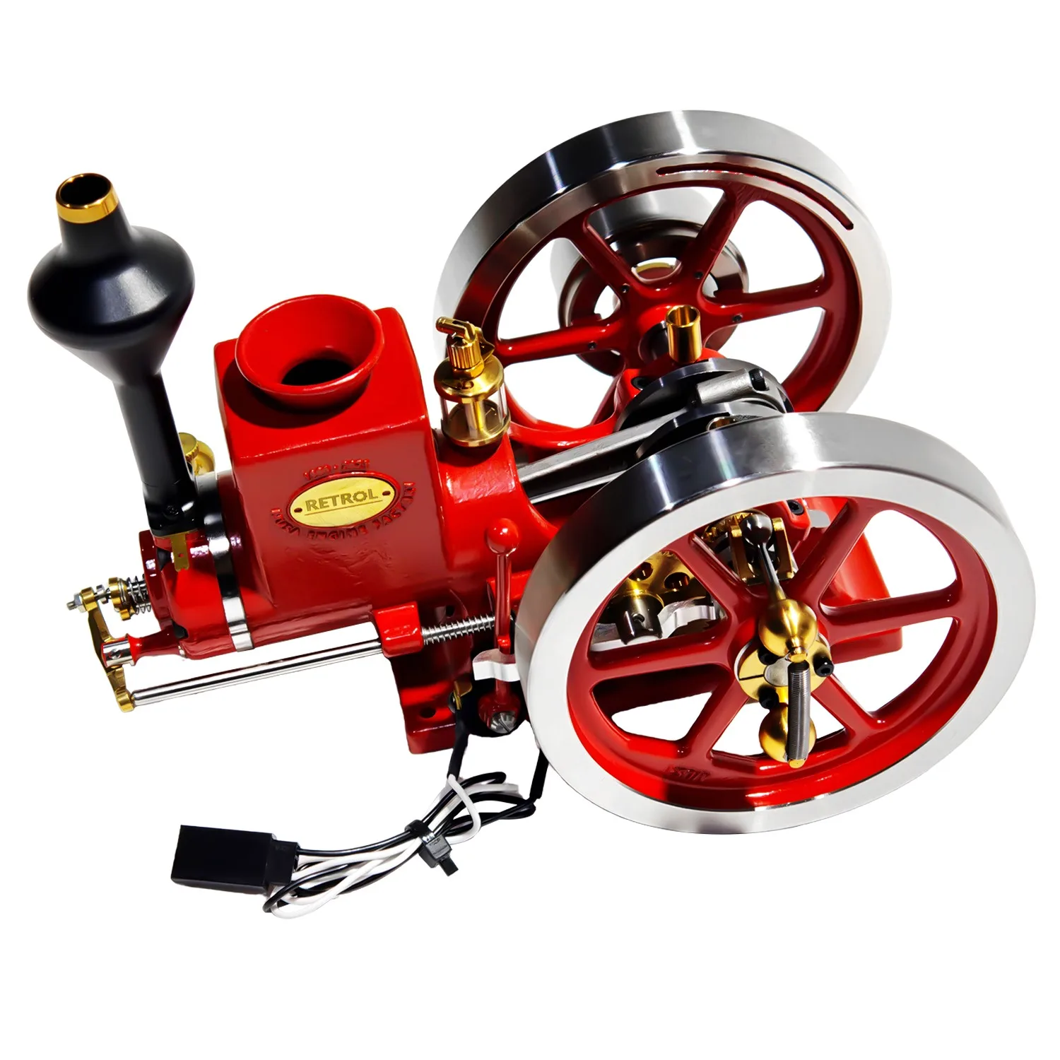 

MUSA 7CC Horizontal Water-cooled Engine Model Metal HM-01 Four-stroke Internal Combustion Engine Model Boutique
