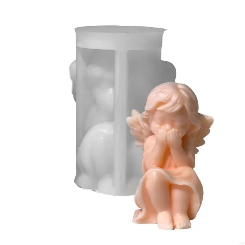 N2UE Reusable Silicone Mold for Crafting Beautiful Angel Soap Making Mold