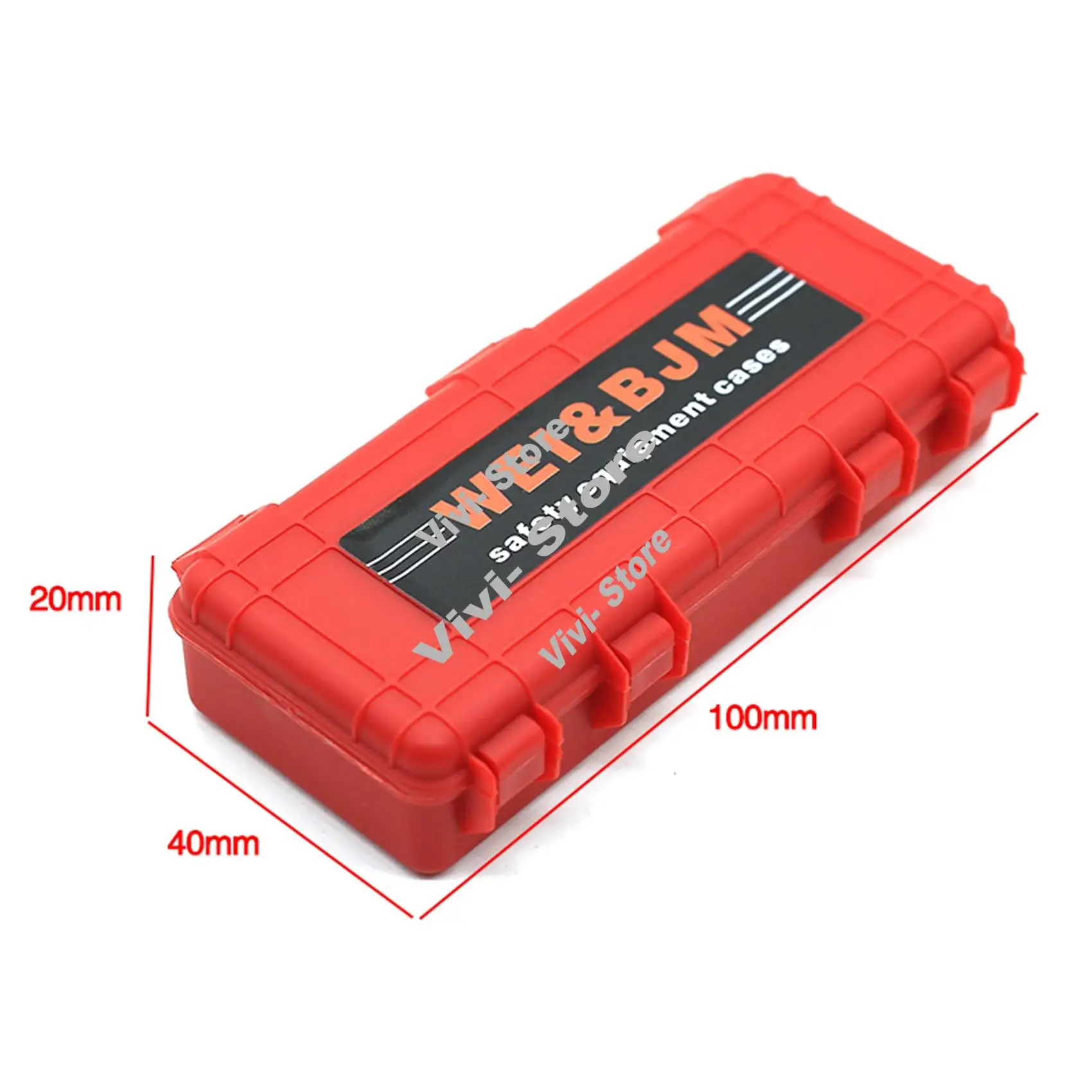 Traxxas Trx4 Axial Scx10 90046 D90 1/10 Rc 크롤러 액세서리 레드에 대 한 6Pcs 플라스틱 Rc 자동차 스토리지 박스 장식 도구