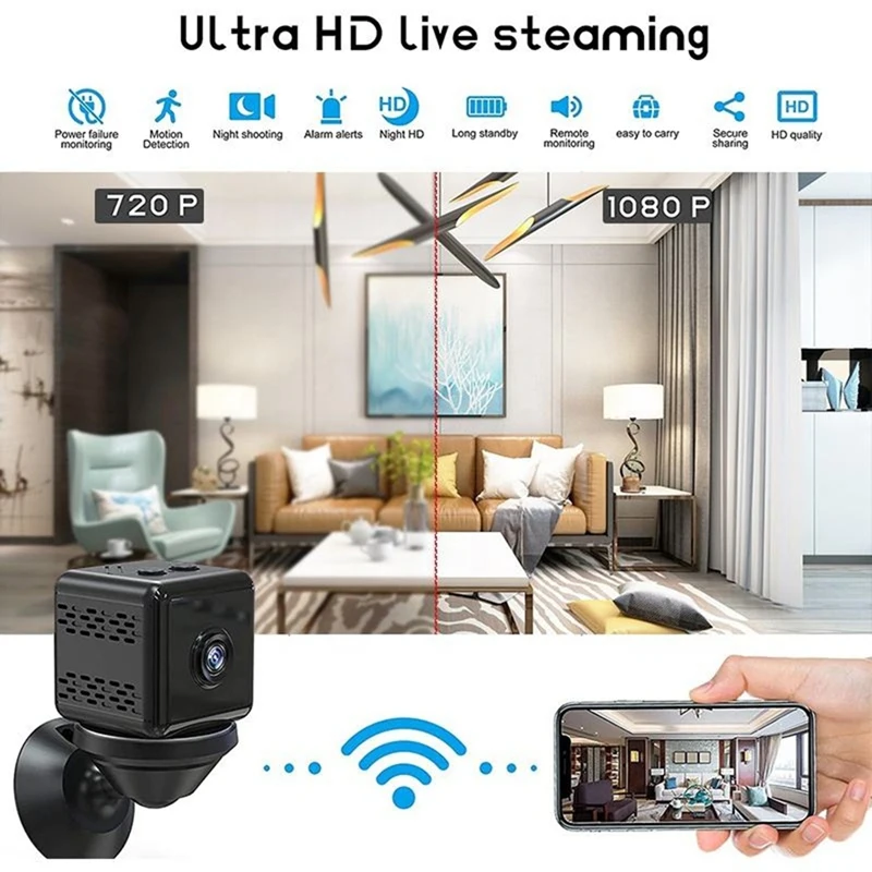 Super Sale Mini WiFi Camera 4K Full HD Home Security Camcorder Night Vision