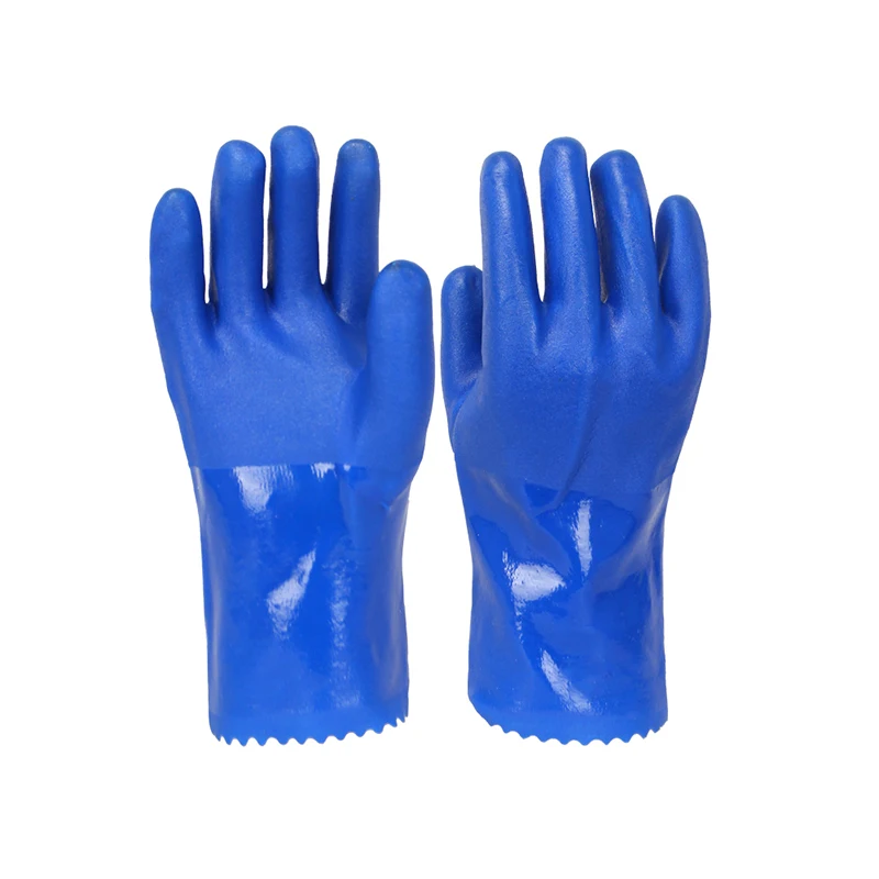 

2 шт., промышленные резиновые перчатки из ПВХ, противоскользящие, утолщенные, антикоррозийные, химические, износостойкие, водонепроницаемые, перчатки для защиты труда