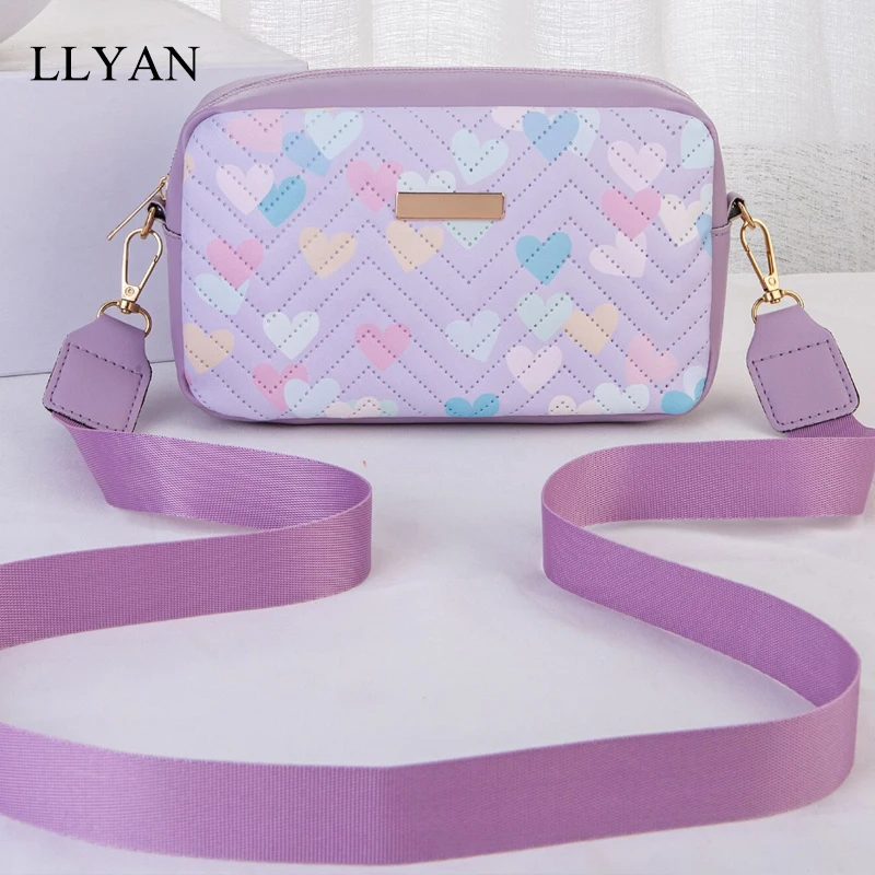 Women Quilted Small Purple Crossbody Bag,Mini Ombre Chevron  Graphic Shoulder Bag,Casual Square Handbag ,2024 New Bag For Women