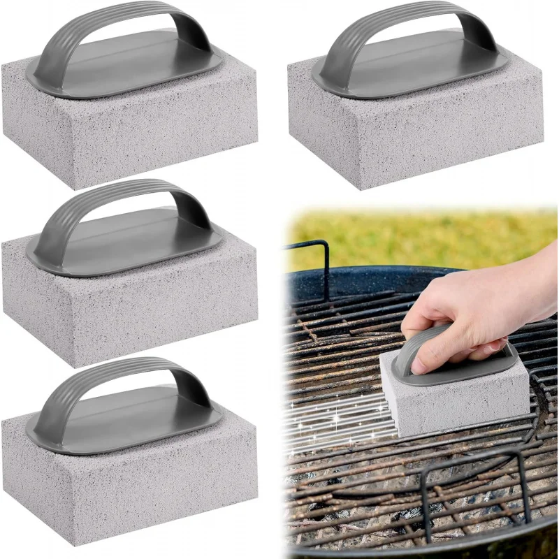 

TOPLIVING 4Pin Grill, Oven with Handles, Griddle Cleaning Kit, Natural Pumice Stone for Handled
