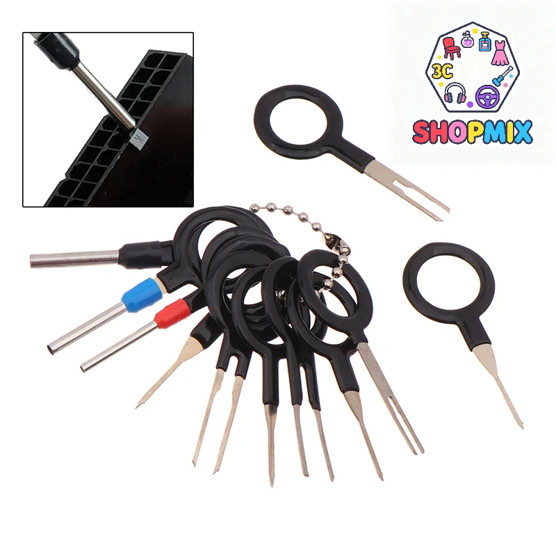 Car Terminal Removal Repair Hand Tools Electrical Wiring Crimp Connector Pin Extractor Kit