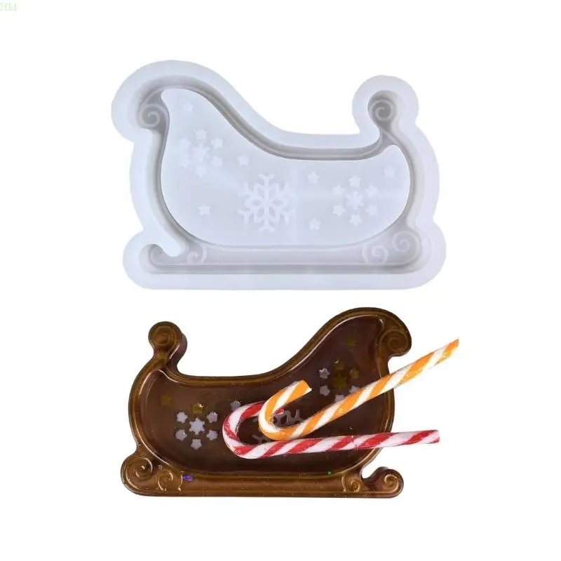 Sleigh Sturdy Silicone Tray Mold for Resin Castes Craft Supplies Dishes Molds for Jewelry Making and Coasters Creatio NM