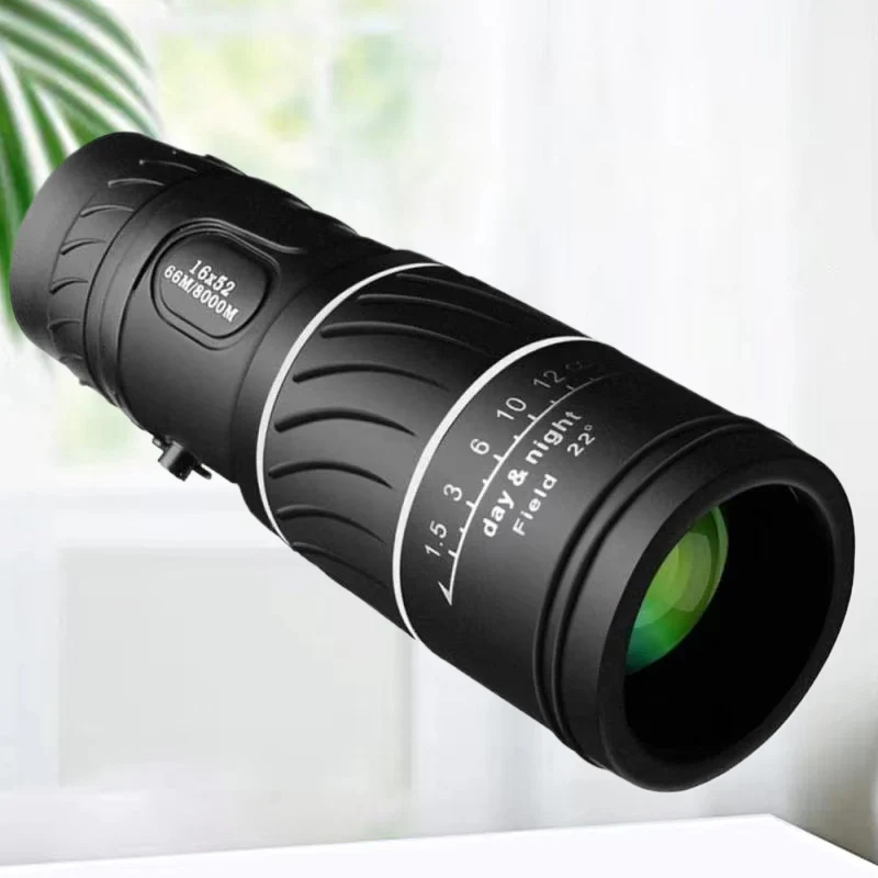 Monocular 16X52 Powerful Handheld Telescope Zoom Binoculars Long Range For Outdoor Camping Bird Watching Tools