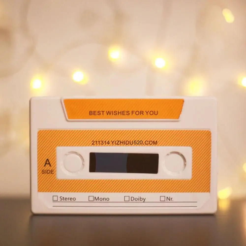 

60s Voice Message Recorder Tape Unique Stylish Recording Voice Tape Card Handmade Elegant Voice Card Tape Anniversary Gift