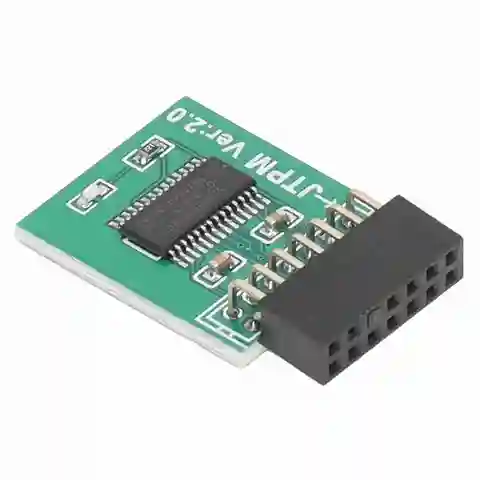 MSI TPM 2.0 Module TPM 2.0 Module Strong Encryption 14 Pin LPC Interface TPM Module Board for Win11 Green