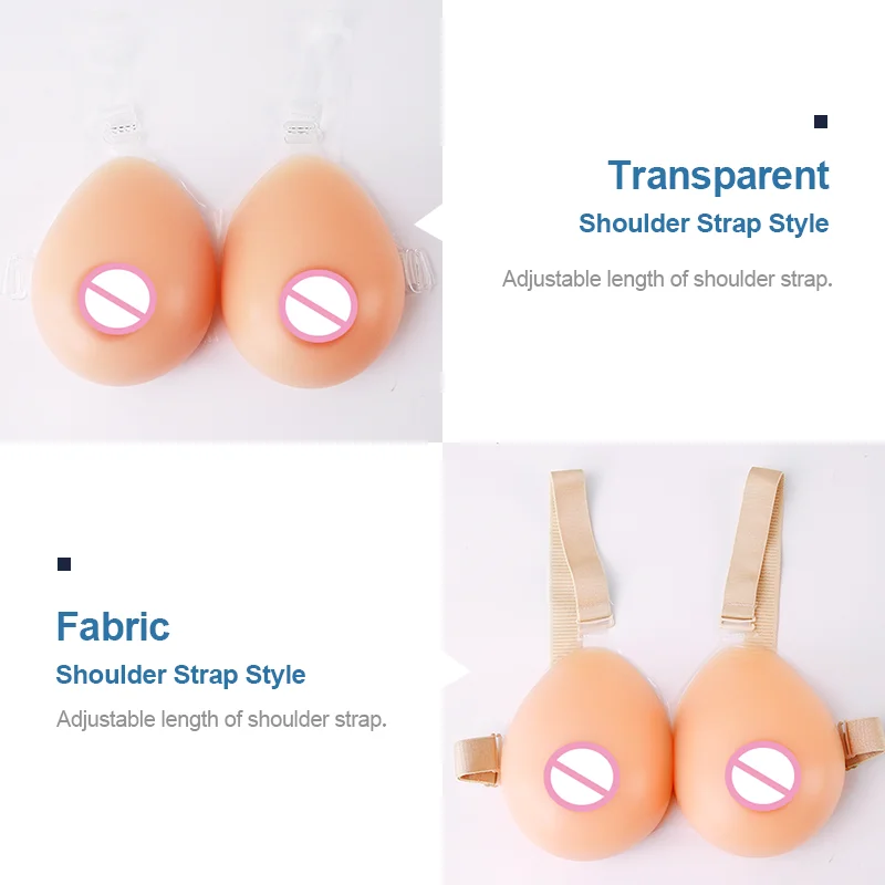 ONEFENG LTD Waterdrop Shape Soft Natural Artificial Breast Forms Fake Silicone Boobs for Crossdresser Drag Queen 500-1600g