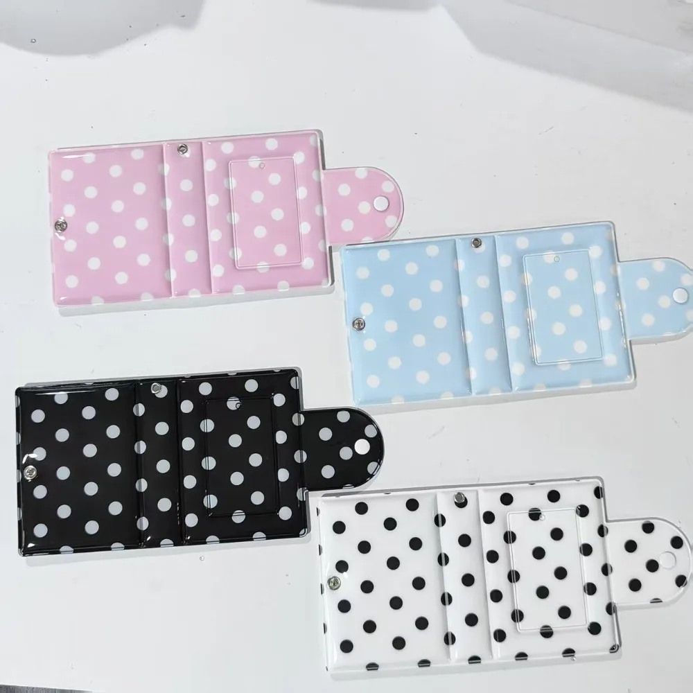 Portable Polka Dot Photo Album 40 Slots Collectible Photocard Holder 3 Inch Idol Picture Storage Book