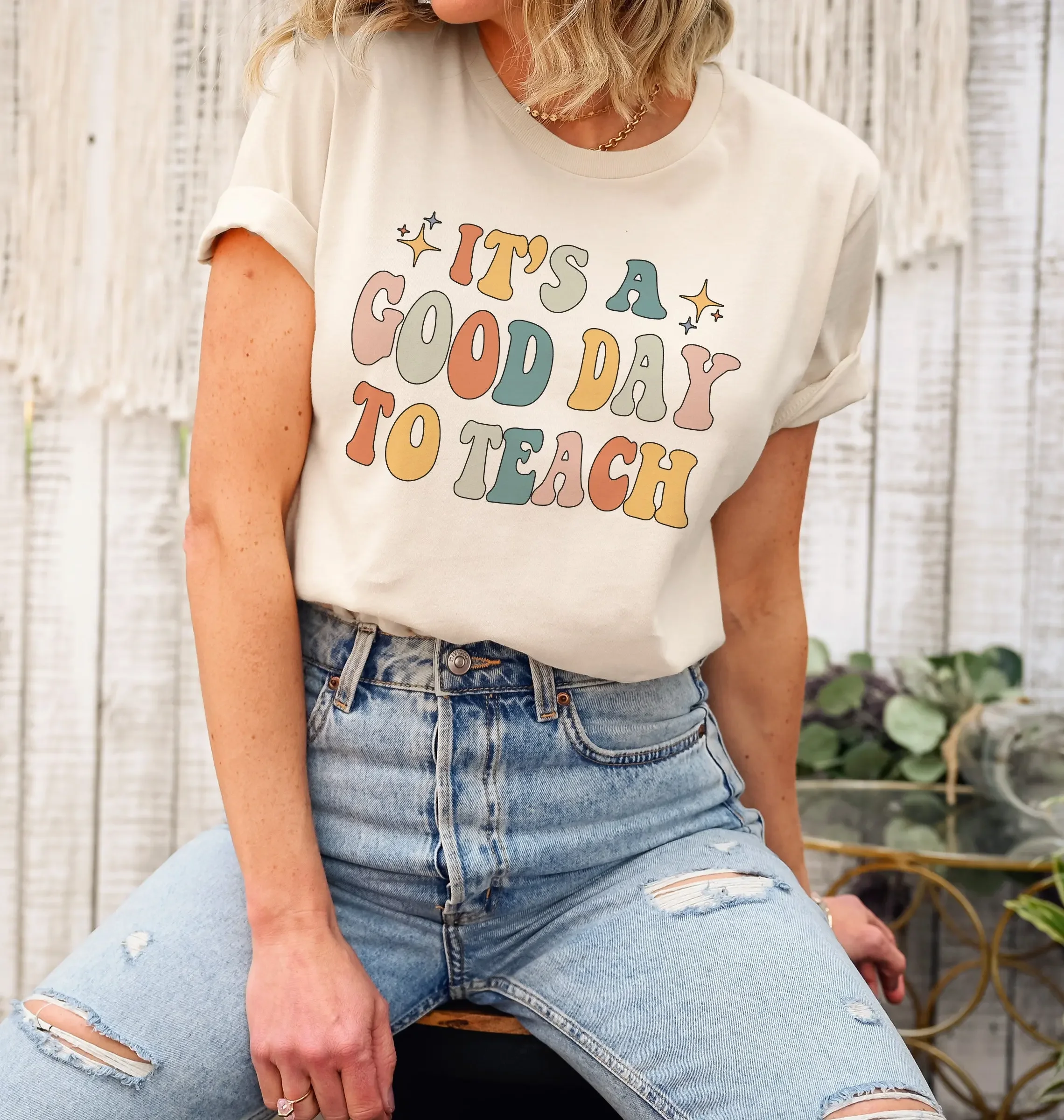 It Is A Good Day To Teach Back School T Shirt Pre K Teacher Math Esl 4K Preschool Retro Clothes