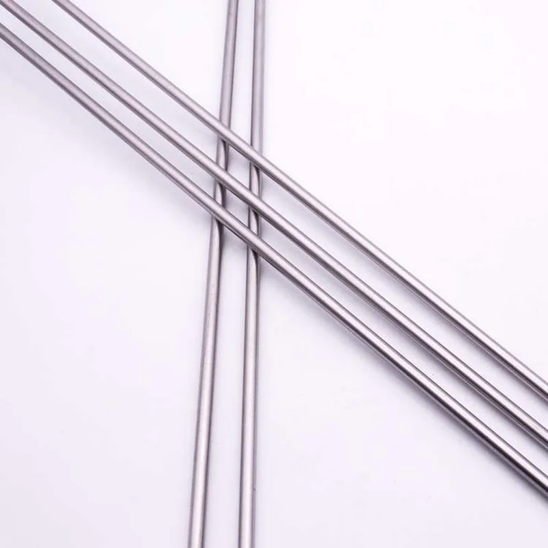 1/2/5pcs 304 Stainless Steel Solid Round Rod 100-500mm Lathe Bar for DIY Craft Tool Diameter 2mm 3mm 4mm 5mm 6mm 8mm 10mm