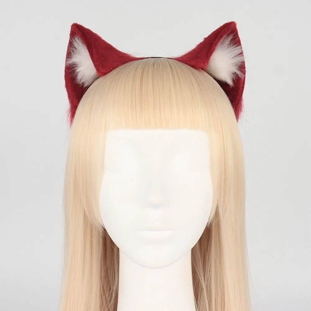 Practical Animal Cat Ears Headband Artificial Gothic Gothic Headband Reusable Lolita Cosplay Headband Photo