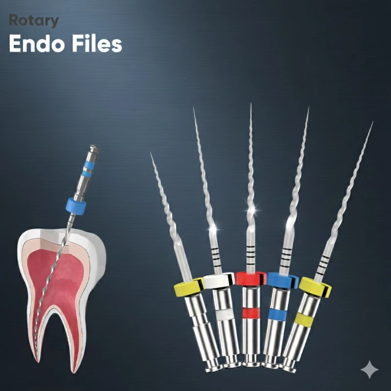 

Dental Endodontic Files Heat Activated Rotary Endodontics Files Flexible Niti Endo File for Endomotor 21/25mm Dentist Materials