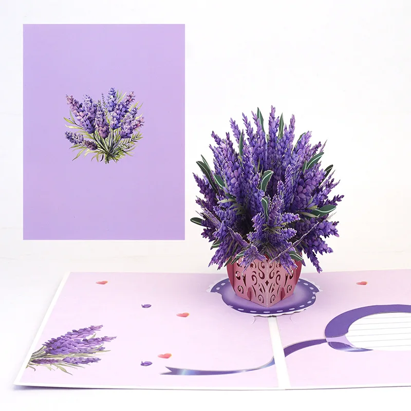 

3D Pop Up Flower Greeting Cards Wedding Card Anniversary Thanksgiving Valentines Day Birthday Gift Thank You Card Handmade Cards