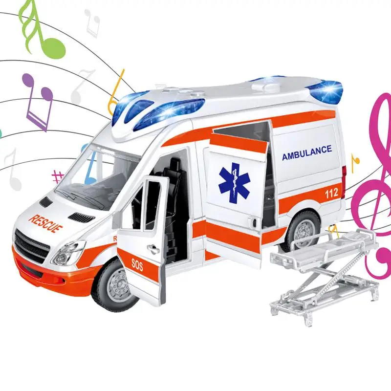 

Rescue Vehicle Toys City Rescue Vehicle With Lights And Sound Rescue Vehicle Stretcher Included Ambulance Play House Toys