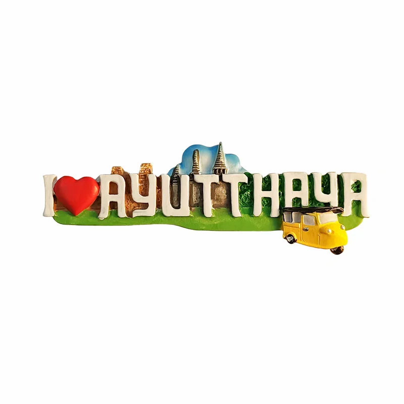 Asia Thailand Tourist Souvenir Magnetic Sticker Fridge Magnetic Refrigerator Decoration Articles Handicraft Gifts