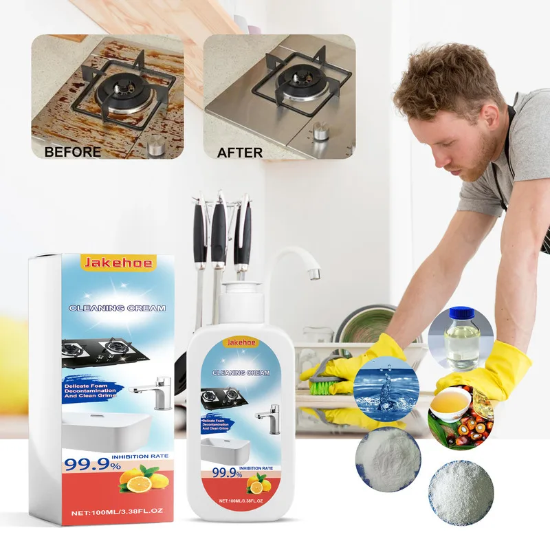 

Multi Surface Cleaner Powerful Efficient Cleaning For Kitchen Utensils Heavy Grease Sink Stains Tough On Kitchen Grime